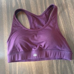 Senita Athletics Sarah Sports Bra - Plum size small